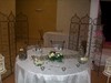 DECORATION DE TABLE ARGENTE